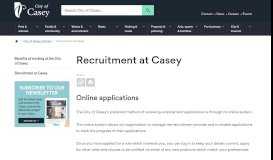 
							         Recruitment at Casey | City of Casey								  
							    