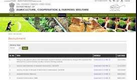 
							         Recruitment | Department of Agriculture Cooperation & Farmers ...								  
							    