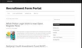 
							         Recruitment Form Portal								  
							    