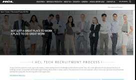 
							         Recruitment Process at HCL Technologies | HCL Technologies								  
							    