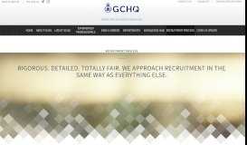 
							         Recruitment Process | GCHQ								  
							    