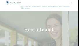 
							         Recruitment – South Coast Baptist College								  
							    