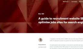 
							         Recruitment website SEO: How to optimise jobs sites for search engines								  
							    