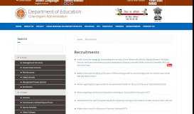 
							         Recruitments | Department of Education Chandigarh Administration								  
							    