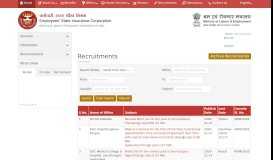 
							         Recruitments | Employee's State Insurance Corporation, Ministry ... - Esic								  
							    