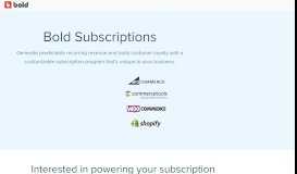 
							         Recurring revenue and subscription boxes - Subscriptions | Bold ...								  
							    