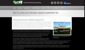 
							         Recycling Electronic Waste Fairport NY- Certified, Secure								  
							    