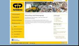 
							         Recycling und Entsorgung - GP Günter Papenburg AG, Portal								  
							    