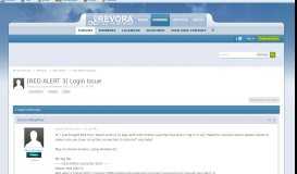 
							         [RED ALERT 3] Login Issue - C&C:Online Support - Revora Forums								  
							    