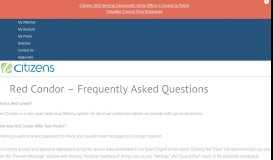 
							         Red Condor – Frequently Asked Questions – Citizens								  
							    