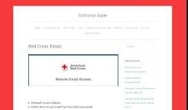 
							         Red Cross Email | Instructor Guide								  
							    