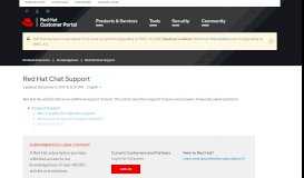 
							         Red Hat Chat Support - Red Hat Customer Portal								  
							    