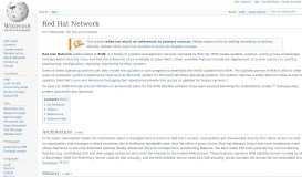 
							         Red Hat Network - Wikipedia								  
							    