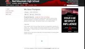
							         Red Mountain High School » Gena Thompson - Mesa Public Schools								  
							    