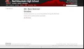 
							         Red Mountain High School » MPS Portal - Grades								  
							    