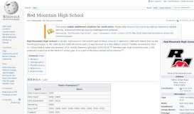 
							         Red Mountain High School - Wikipedia								  
							    