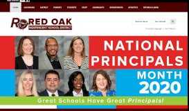 
							         Red Oak Independent School District / Homepage								  
							    