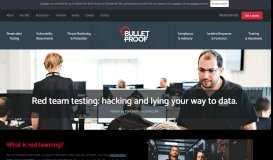 
							         Red team testing: hacking and lying your way to data - Bulletproof.co.uk								  
							    