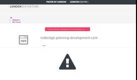 
							         Redbridge Planning Development Control - London Datastore								  
							    