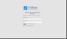 
							         RedCarpet Login - SilkRoad Technology								  
							    