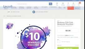 
							         Redeem $10 Club Rewards Voucher - Lincraft								  
							    