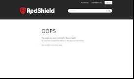 
							         RedEye portal becomes RedShield - new release! – RedShield ...								  
							    