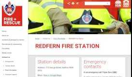 
							         REDFERN Fire Station - Fire and Rescue NSW								  
							    