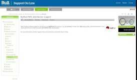 
							         RedHat RHEL distribution support — Bull On-line Support Portal								  
							    