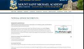 
							         REDIKER PLUSPORTALS - News & Announcements - Mount Saint ...								  
							    