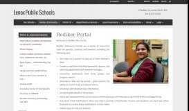
							         Rediker Portal – Lenox Public Schools								  
							    