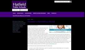 
							         Rediker's ParentPlus Portal | Hatfield Public Schools								  
							    