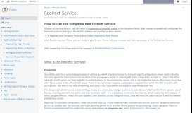 
							         Redirect Service - Confluence Mobile - Documentation								  
							    