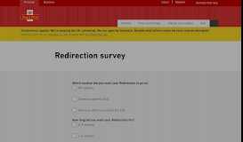 
							         Redirection survey | Royal Mail								  
							    
