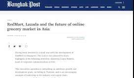 
							         RedMart, Lazada and the future of online grocery market in Asia ...								  
							    