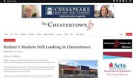 
							         Redner's Markets Still Looking in Chestertown - The Chestertown Spy								  
							    
