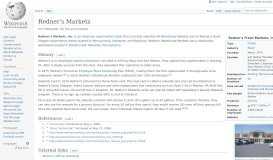 
							         Redner's Markets - Wikipedia								  
							    