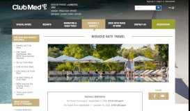 
							         Reduced Rate Travel - Club Med Travel Agent Portal								  
							    
