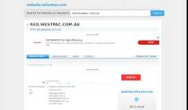 
							         red.westpac.com.au at Website Informer. Visit Red Westpac.								  
							    