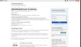 
							         Redwood Day School - Nonprofit Explorer - ProPublica								  
							    