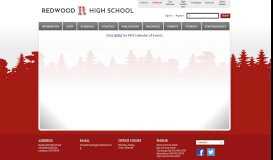 
							         Redwood High School / Calendar								  
							    