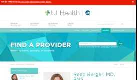 
							         Reed Berger, Bariatrics | UI Health								  
							    