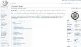 
							         Reed College - Wikipedia								  
							    