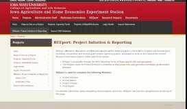 
							         REEport: Project Initation & Reporting | Iowa Agriculture and Home ...								  
							    