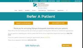 
							         Refer a Patient | Olympia Orthopaedic Associates								  
							    