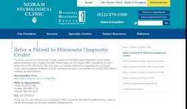 
							         Refer a Patient to Minnesota Diagnostic Center :: Noran Neurological ...								  
							    