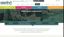 
							         Refer Your Contractors | Sterling Group Umbrella Company								  
							    