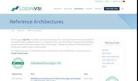 
							         Reference Architectures - Login VSI								  
							    