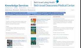 
							         Reference Resources - Infectious Diseases - LibGuides at Beth Israel ...								  
							    