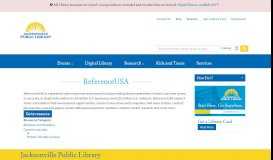 
							         ReferenceUSA | Jacksonville Public Library								  
							    