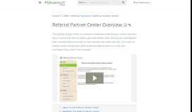 
							         Referral Partner Center Overview | Infusionsoft - Infusionsoft Help Center								  
							    